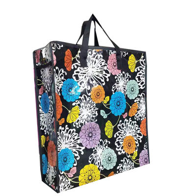 Sac de magasinage en papier imprimé sur mesure avec encre écologique