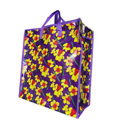sacs de magasinage recyclables/ gros sacs tissés en pp imprimés