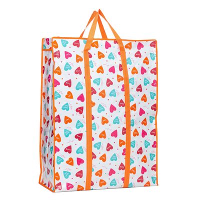 Taille personnalisée Impression PP Tissue fermeture à glissière Sacs de magasinage en polypropylène avec logo