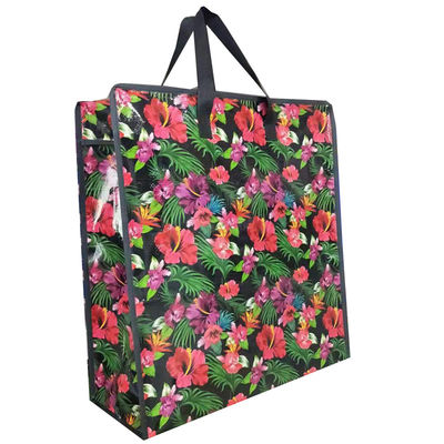 sac de fermeture à glissière tissé réutilisable