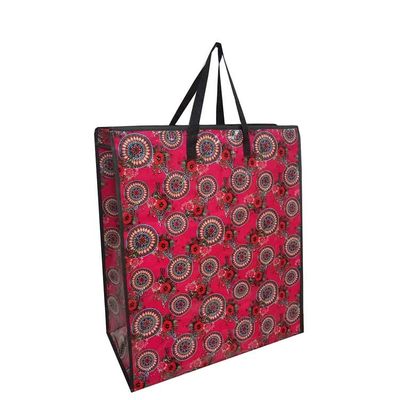 Produits alimentaires Sac de magasinage poly non tissé Lamination Sac de magasinage tissé réutilisable