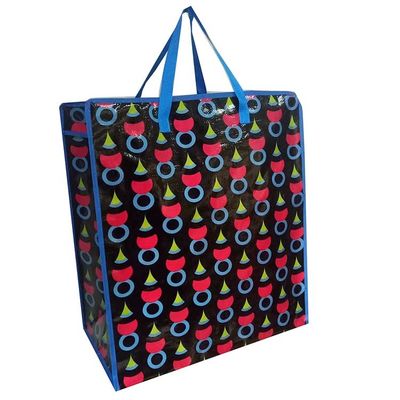 Produits alimentaires Sac de magasinage poly non tissé Lamination Sac de magasinage tissé réutilisable