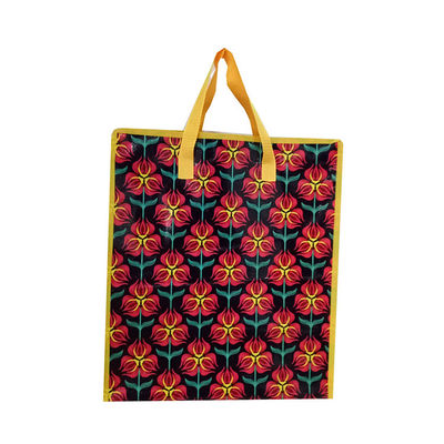 Produits alimentaires Sac de magasinage poly non tissé Lamination Sac de magasinage tissé réutilisable