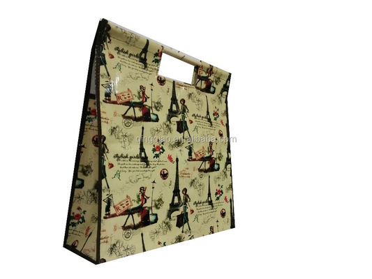 Environnement sac de magasinage tissé en polypropylène/impression en gravure écologique en pp sac tissé sac de magasinage