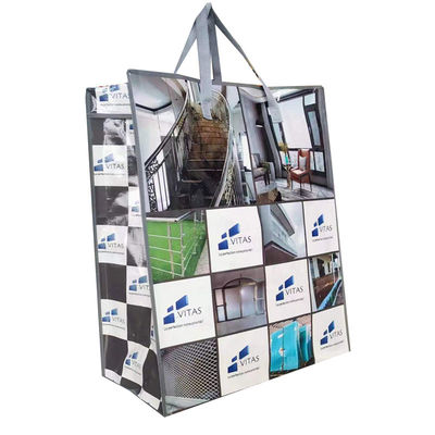 Sac à dos en tissu laminé écologique personnalisé Forte durabilité Finition brillante / mate
