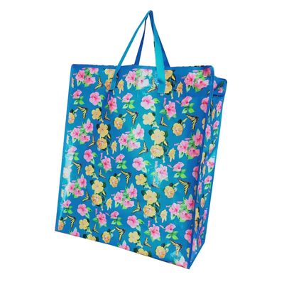 Pp sac tissé imprimé sacs tissés avec fermeture à boutons