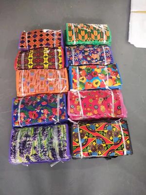 Sacs de magasinage en PP personnalisés écologiques avec fermeture à deux poignées fermeture à glissière / bouton en couleurs vives