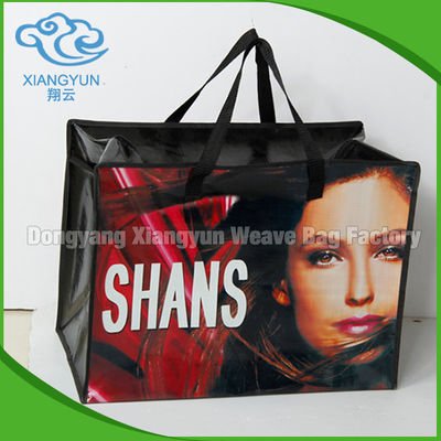 Sac de magasinage en tissu laminé pliable en matériau réutilisable écologique