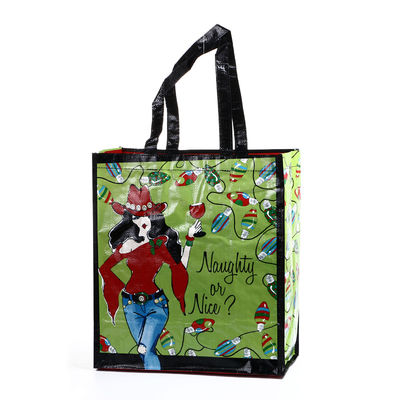 Matériau du corps et poignée en nylon pliable sacs de magasinage réutilisables personnalisables