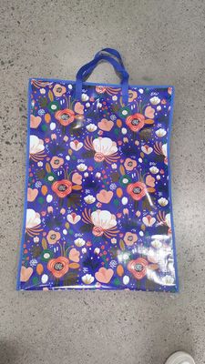 Fermeture à la fermeture à glissière ou à raccourci Sacs de magasinage recyclés Poignées renforcées Conception durable