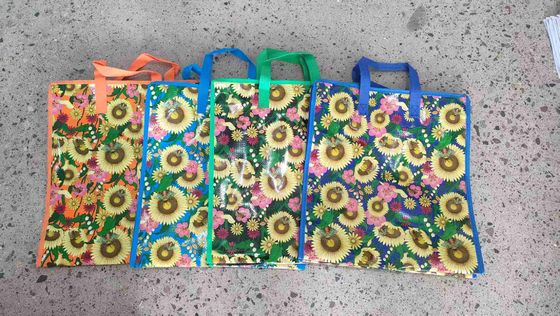 Impression personnalisée Sacs de magasinage en plastique biodégradables réutilisables Eco-friendly pour les achats écologiques