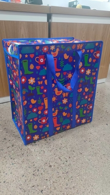 Sac de magasinage tissé en PP sur mesure avec impression à l'encre écologique